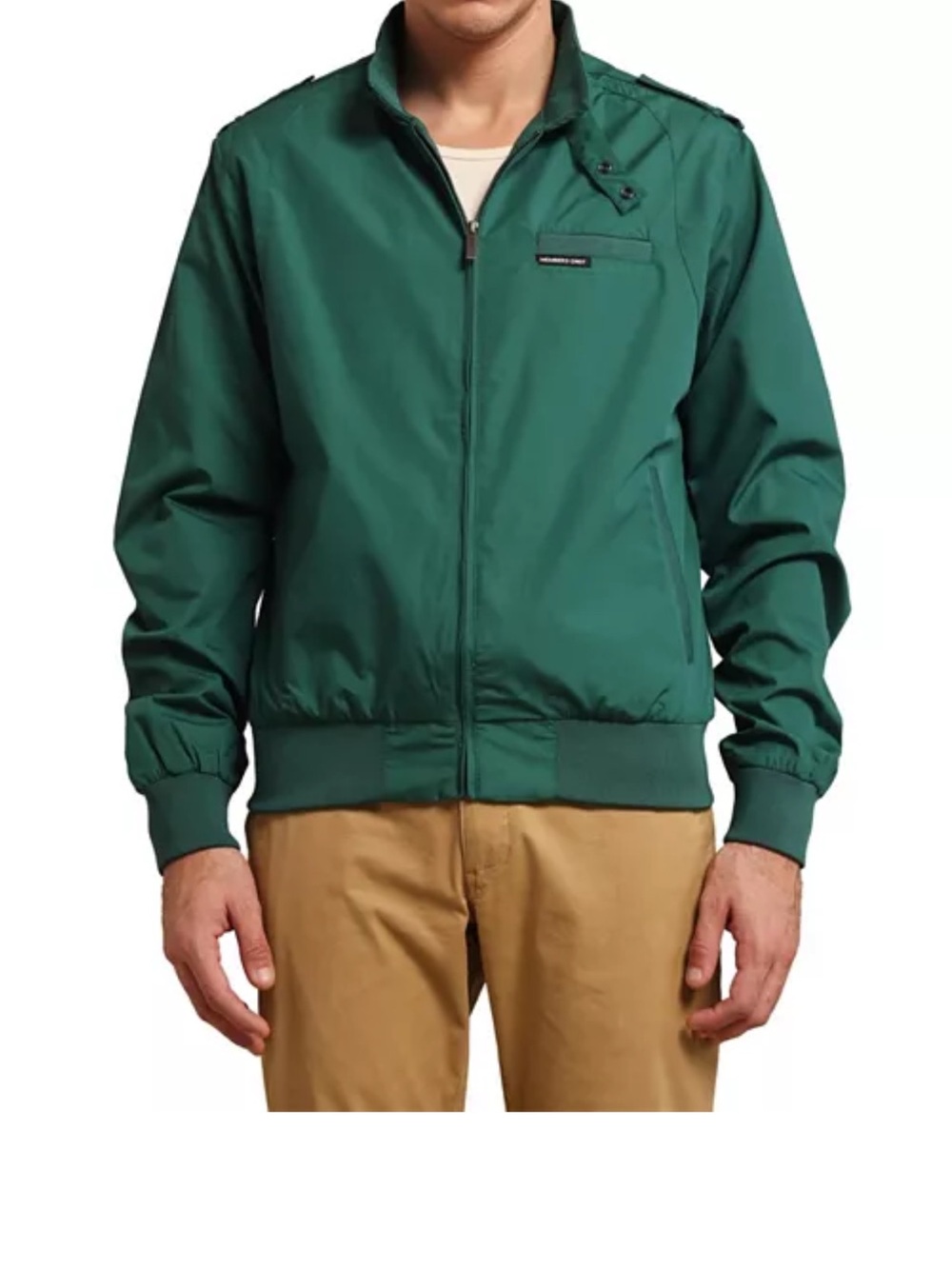 Member’s Only Men's Green Zip-Front Bomber Jacket LT